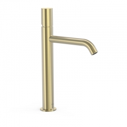 Monomando lavabo tres study alto 325mm cava dorado-26130701ca