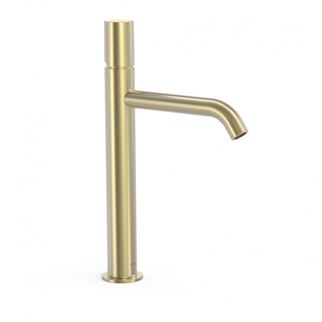 Monomando lavabo tres study alto 325mm cava dorado-26130701ca