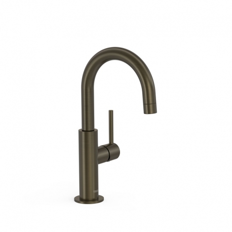 Monomando tres study con maneta lateral lavabo 275mm negro bronce 26290403kmb