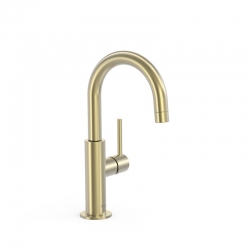 Monomando tres study con maneta lateral lavabo 275mm cava dorado 26290403ca