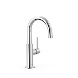 Monomando tres study con maneta lateral lavabo 275mm negro metalizado 26290403km