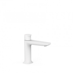 Loft grifo monomando tres para lavabo blanco mate-22210402bm