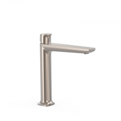 Loft grifo monomando tres alto para lavabo acero-22220402ac