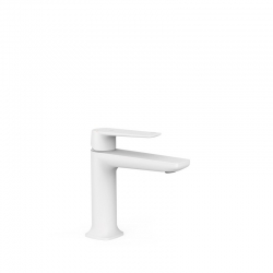 Loft grifo monomando tres para lavabo blanco mate-22210401bm