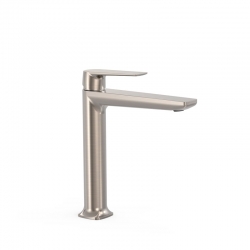 Loft grifo monomando tres alto para lavabo acero-22220401ac