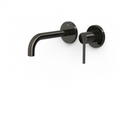 Monomando lavabo tres exclusive study empotrado 177mm negro metalizado 26230021km