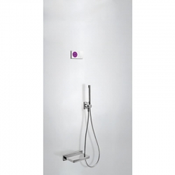 Kit termostatica study tres electronico shower technology 2 vias para baÑera y ducha cromado 09286556