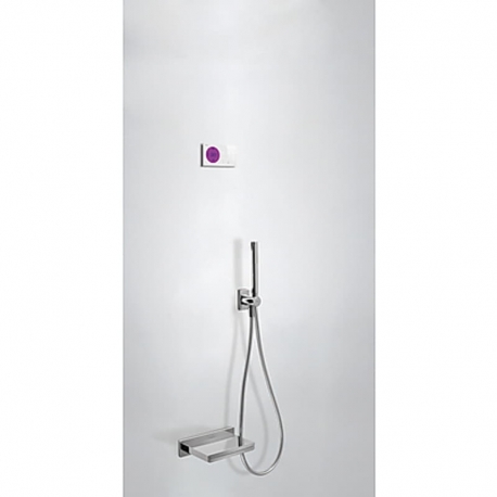 Kit termostatica study tres electronico shower technology 2 vias para baÑera y ducha cromado 09286556