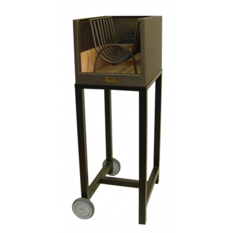 Cajon leÑero 33 x 45 x 102 con ladrillo refractario imex el zorro 71486