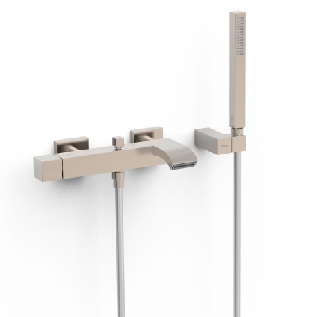 Monomando baÑera ducha tres exclusive cuadro mural acero caÑo cascada 5071700203