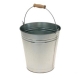 Cubo galvanizado koopman con agarradero madera 10 l