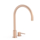 Monomando lavabo repisa tres exclusive study 373mm oro rosa mate-26110501opm