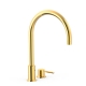 Monomando lavabo repisa tres exclusive study 373mm oro-26110501or