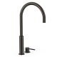 Monomando lavabo repisa tres exclusive study 453mm negro metalizado-26110502km