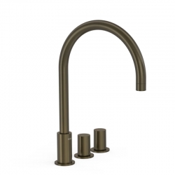 Bimando lavabo repisa tres exclusive study 373mm bronce 06110501kmb