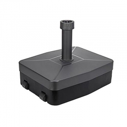 Pie parasol rellenable con ruedas negro Ø21-54mm