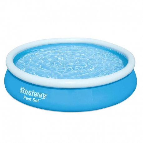 Piscina bestway fast set 57274 con depuradora 366x76 cm redonda azul