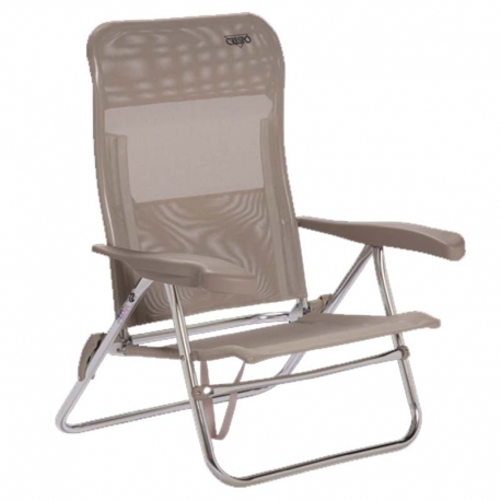 Silla playa crespo 7 posiciones crema