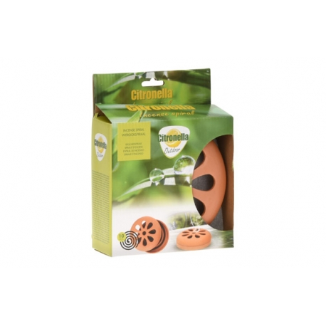 Quemador espiral antimosquitos +10 espirales citronella