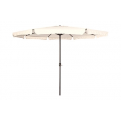 Parasol aluminio con manivela beige con faldon