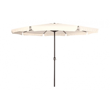 Parasol aluminio con manivela beige con faldon