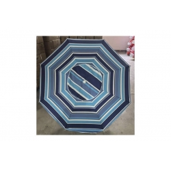 Parasol playa aluminio Ø180 cm upf 50+ rayas azul