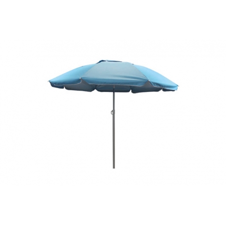 Parasol playa aluminio Ø180 cm upf 50+ azul