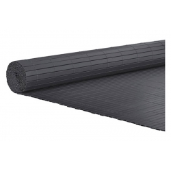 Cañizo pvc reforzado 2 tabiques 19 mm 1,5 m x 3 m antracita