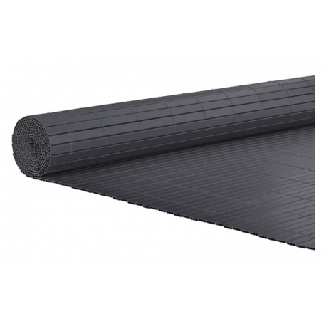 Cañizo pvc reforzado 2 tabiques 19 mm 1,5 m x 3 m antracita