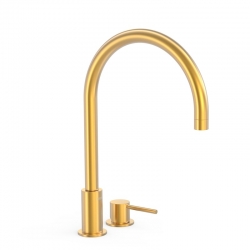 MONOMANDO LAVABO REPISA TRES EXCLUSIVE STUDY 373MM ORO MATE-26110501OM