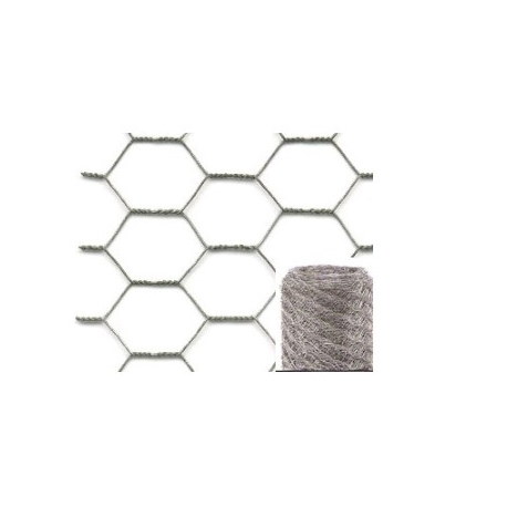 Malla triple torsion nivel galvanizada 41 x 0,9 mm 1 x 50 m
