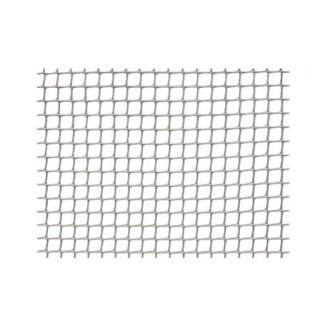 Malla plastica natuur 10 x 10 mm 310 gr/m² 1 x 5 m gris