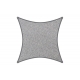 Toldo vela sombreo cuadrado 5,4x5,4 m gris claro