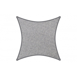 Toldo vela sombreo cuadrado 5,4x5,4 m gris claro