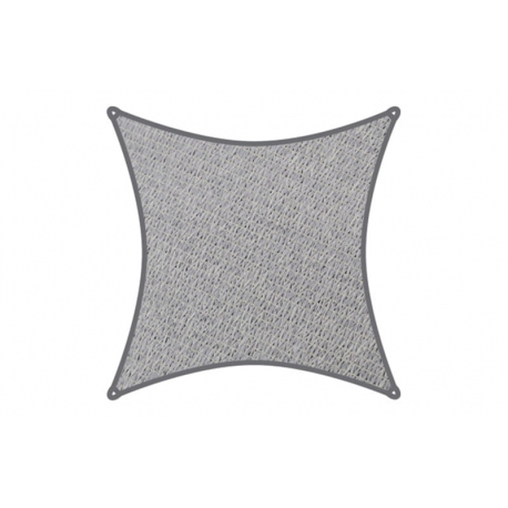 Toldo vela sombreo cuadrado 5,4x5,4 m gris claro
