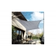 Toldo vela sombreo cuadrado 5,4x5,4 m gris claro