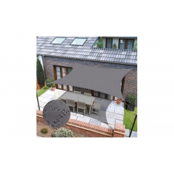 Toldo vela natuur sombreo cuadrado impermeable 3,6 x 3,6 m antracita