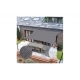 Toldo vela sombreo cuadrado impermeable poliester 5 x 5 m antracita