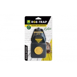 Trampa mecanica roe-trap ratas black edition 7,8 x 15 cm