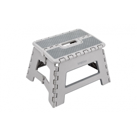 Taburete plegable arregui gris 29x22x22cm