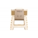 Taburete plegable arregui beige 29x22x27cm