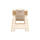 Taburete plegable arregui beige 29x22x32cm