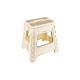 Taburete plegable arregui beige 29x22x39cm