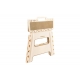Taburete plegable arregui beige 29x22x39cm