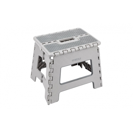Taburete plegable arregui gris 29x22x27cm