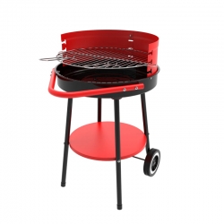 Barbacoa carbon natuur redonda con ruedas 61x50x72 cm