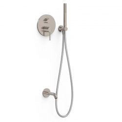 Monomando kit bañera ducha tres study empotrado acero 26238006ac