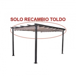 TOLDO RECAMBIO PARA PERGOLA CORREDERA CRUDO 2,62X3,74M