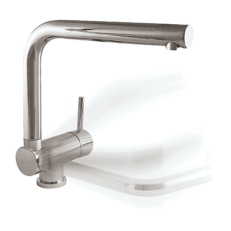 Monomando cocina tres abatible fregadero vertical acero 030335ac