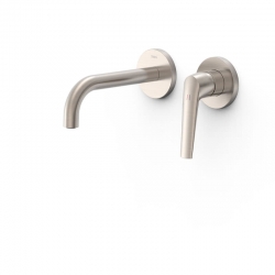 Monomando lavabo tres fuji empotrado 177mm acero 28130021ac